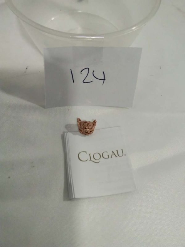 lot 124 Clogau sterling silver & rose gold bracelet charm - Image 2