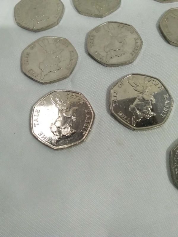 lot 137  £10 worth of The tale of Beatrix Potter & 50p coin of Peter Rabbit - Image 8