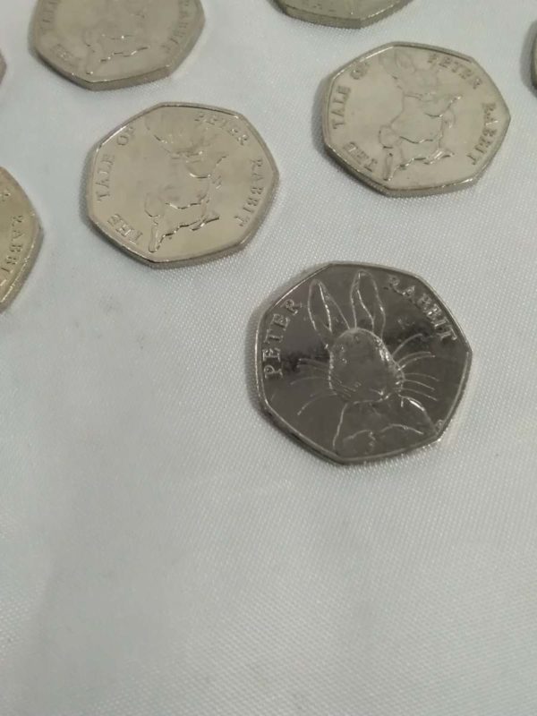 lot 137  £10 worth of The tale of Beatrix Potter & 50p coin of Peter Rabbit - Image 7