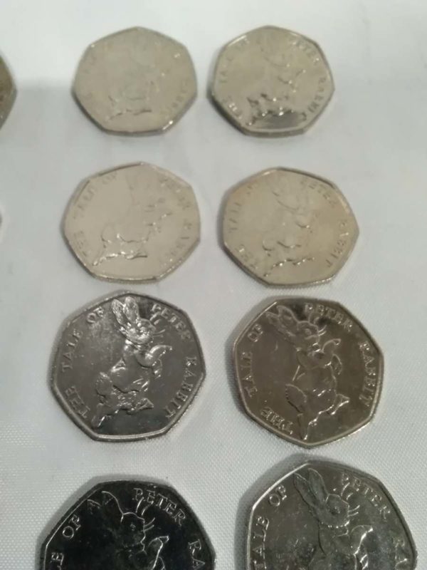 lot 137  £10 worth of The tale of Beatrix Potter & 50p coin of Peter Rabbit - Image 5