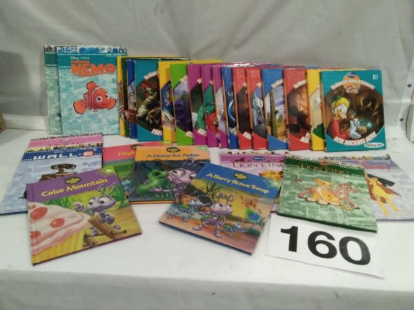 lot 160 quantity of Disney books including The Wonderful World of Knowledge