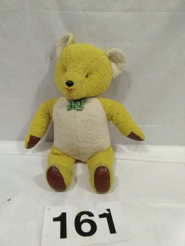 lot 161 vintage teddy bear with bell in ears