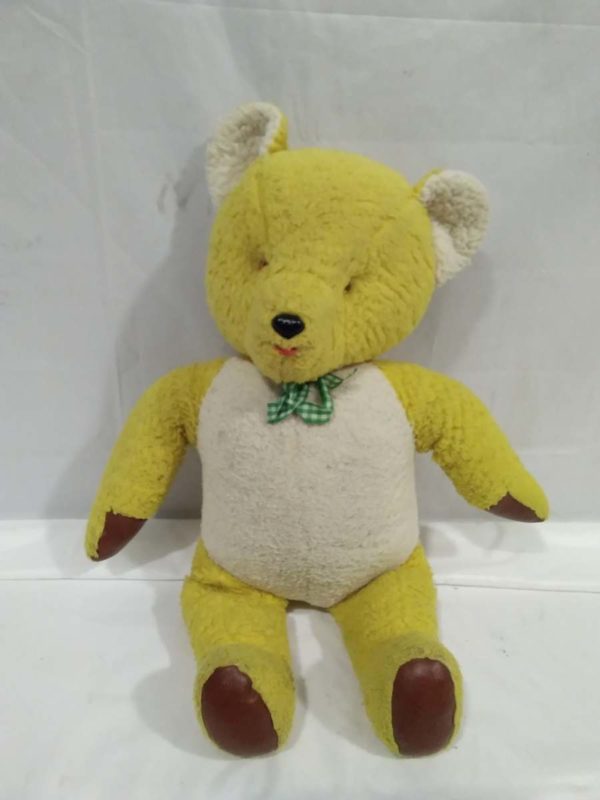 lot 161 vintage teddy bear with bell in ears - Image 2