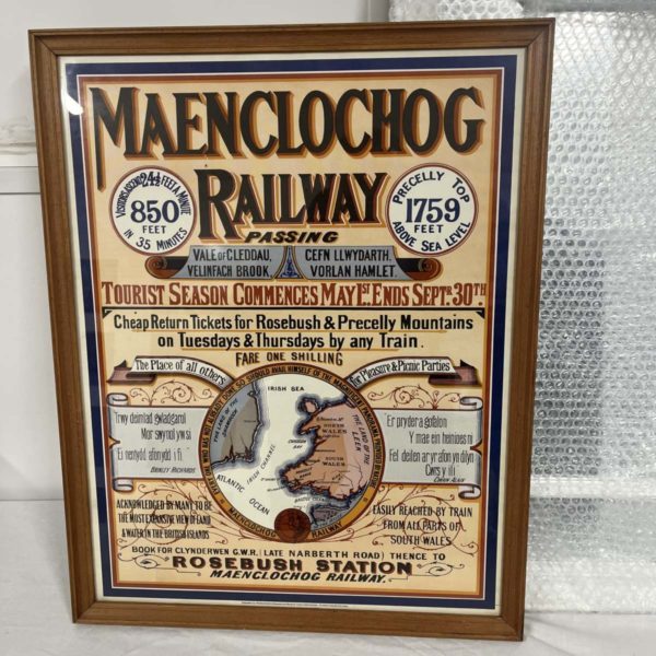 Lot SR 1007 – Maenclochog Railway Picture Framed + Mirror - Image 3