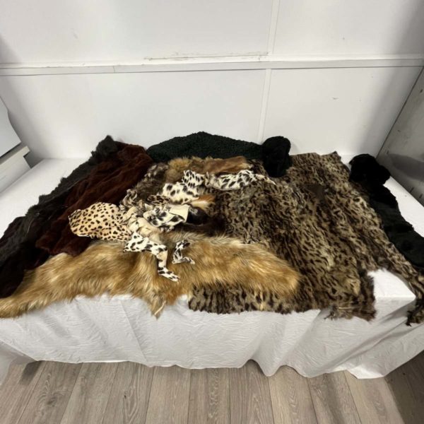 Lot 1085 – Variety Of Fur Skins Including Taxidermy Animal (Fforestfach collection)