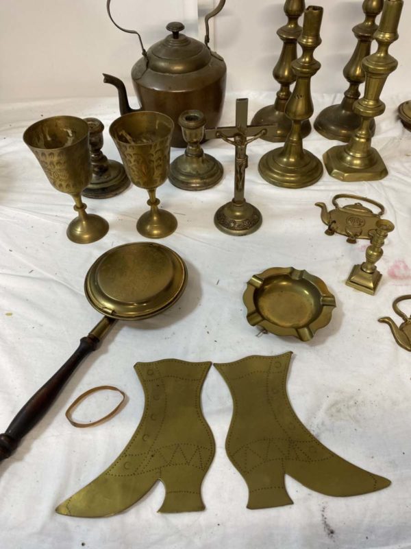 lot LH1000-MIXED BRASS AND METAL WARES -7 KILOS - Image 2