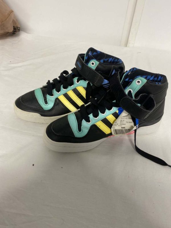 LOT 1040-ADIDAS HIGH TOPS SIZE UK 8.5 WITH TAGS