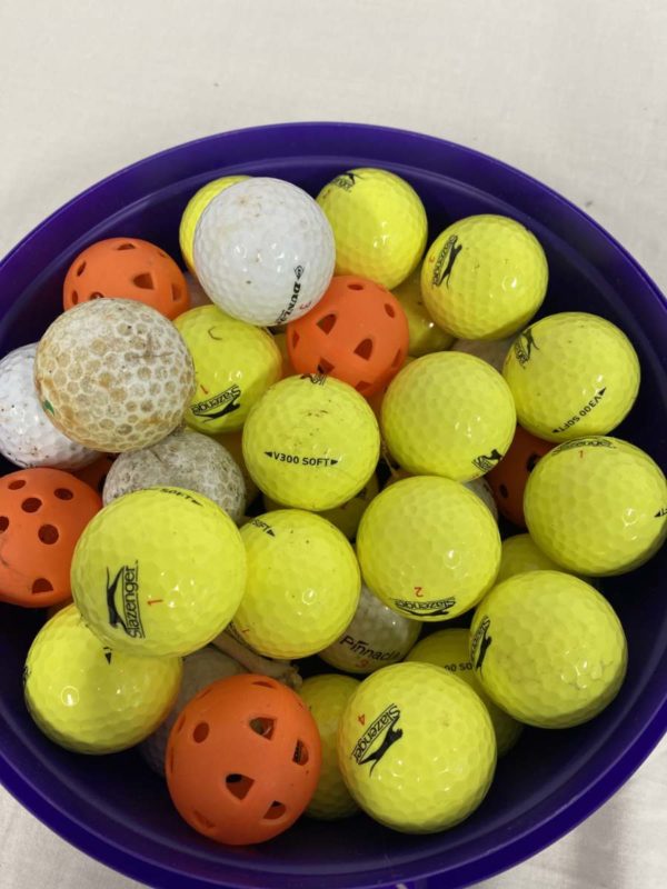 MW1001-GOLF BALLS- YELLOW WHITE & ORANGE - Image 2