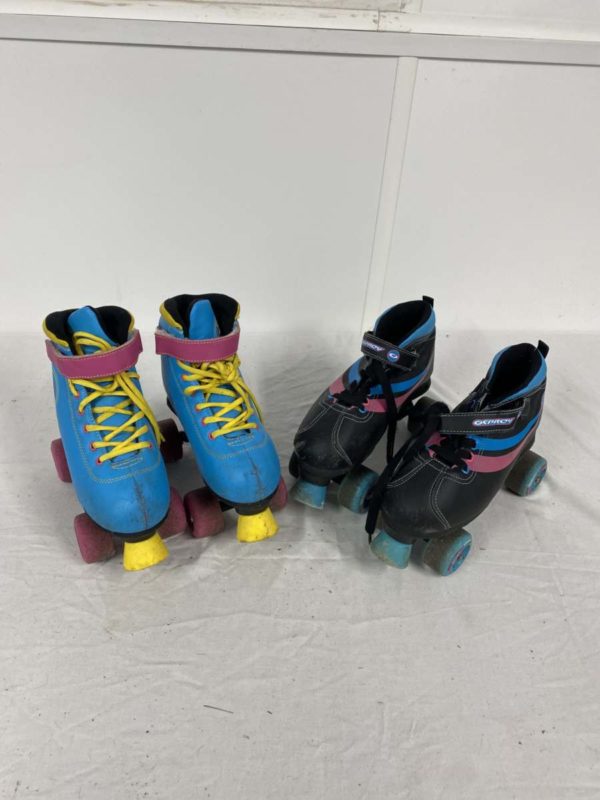 Lot 1086 – Vintage Roller Skates – Ospray Size 5 – Pop Squad Size 2 (Fforestfach collection)