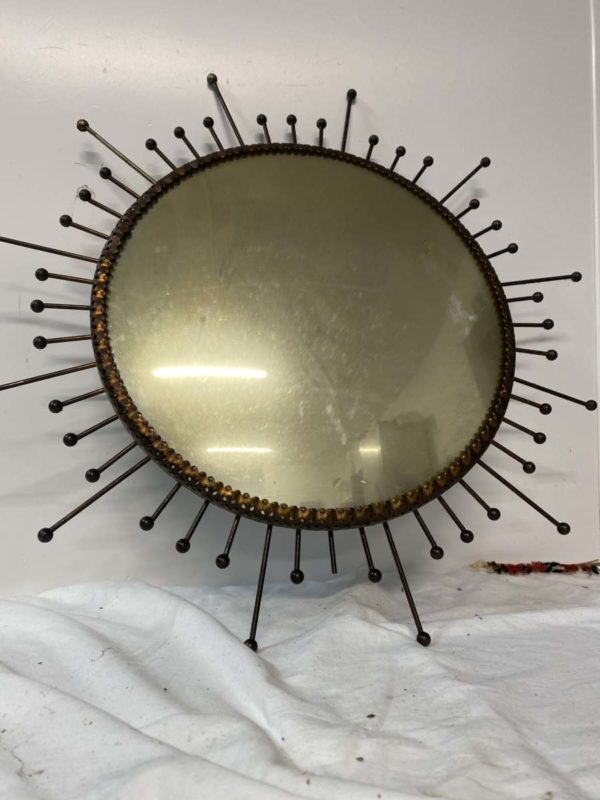 LOT LH1014-VINTAGE SUNBURST MIRROR