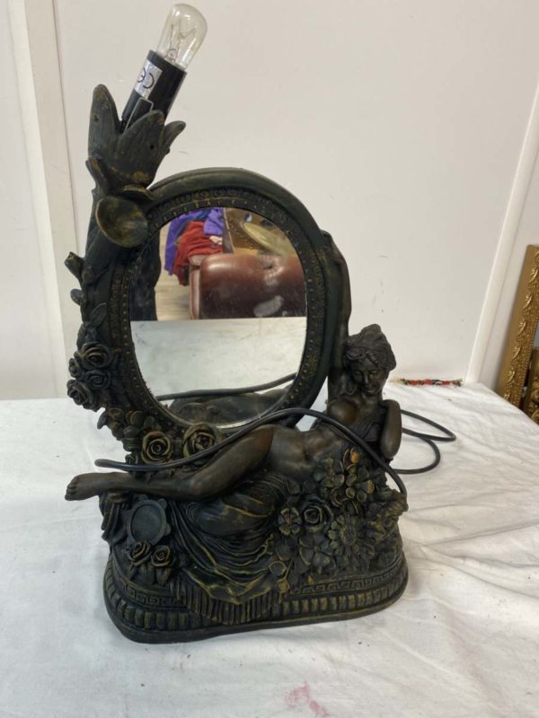 LOT LH1015- ORNATE LAMP MIRROR