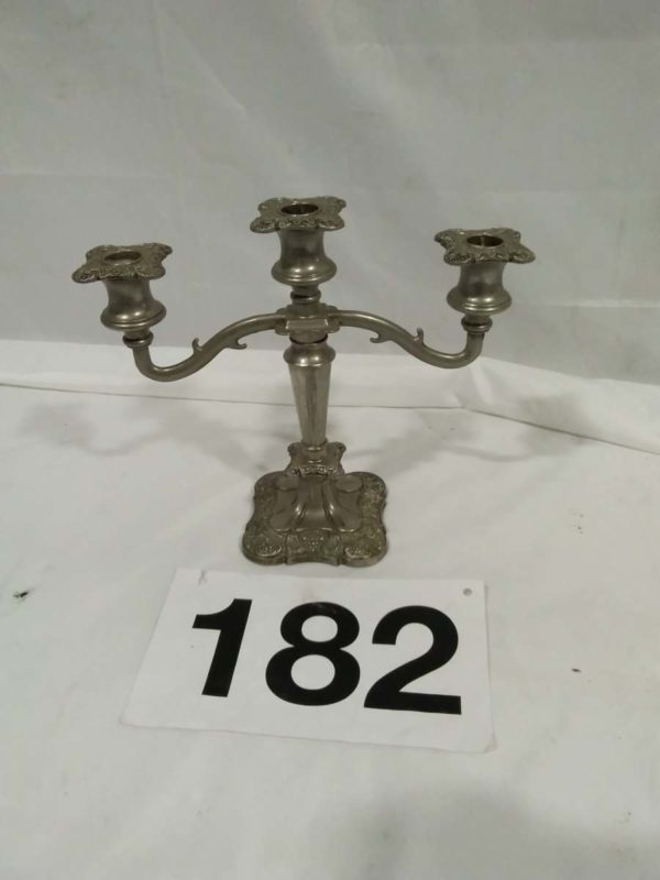 lot 182 vintage candelabra