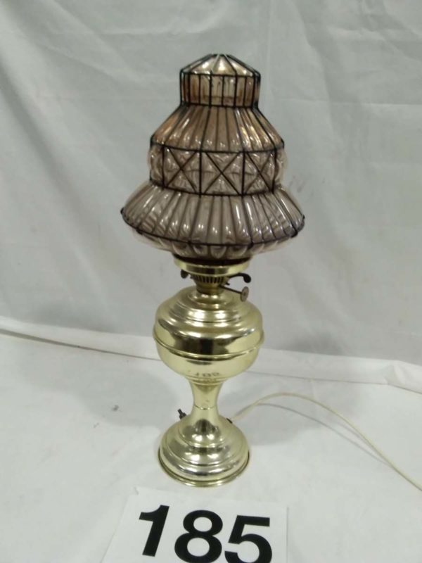 lot 185 electric lamp with shade