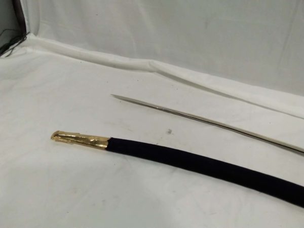 lot 196 Seiki ceremonial 24ct gold plated Scimitar sword - Image 3