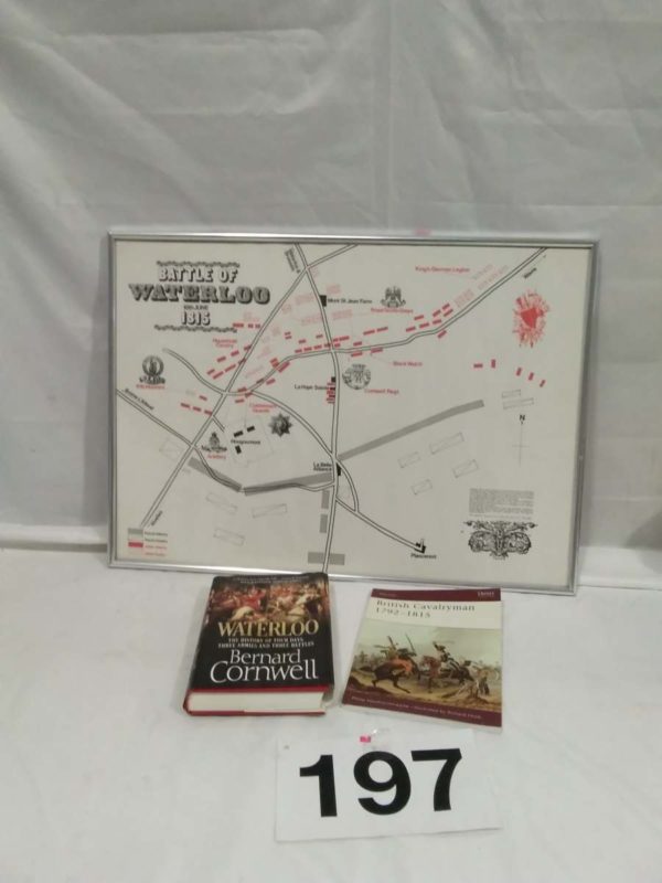 lot 197 Battle of Waterloo plan & 2 related books - Image 2