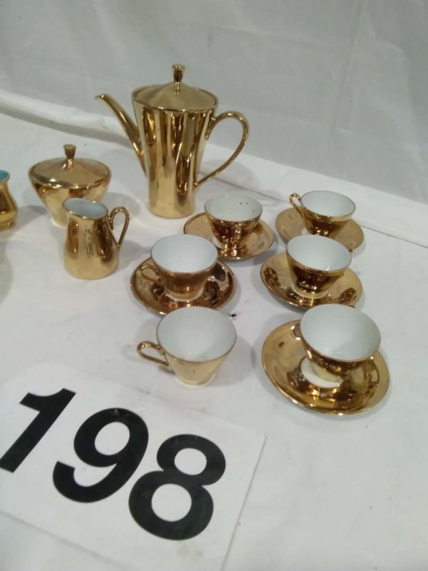 lot 198 German partial Tea set & Braunton devon pot - Image 3