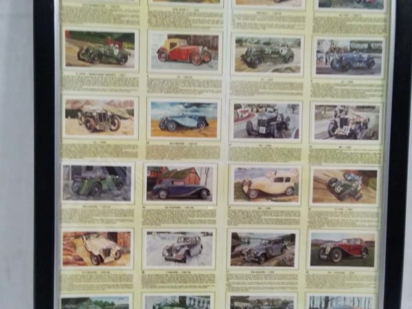 lot 199 MG Cars framed cigarette cards - Image 4