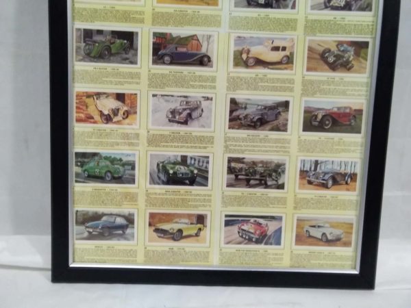 lot 199 MG Cars framed cigarette cards - Image 3