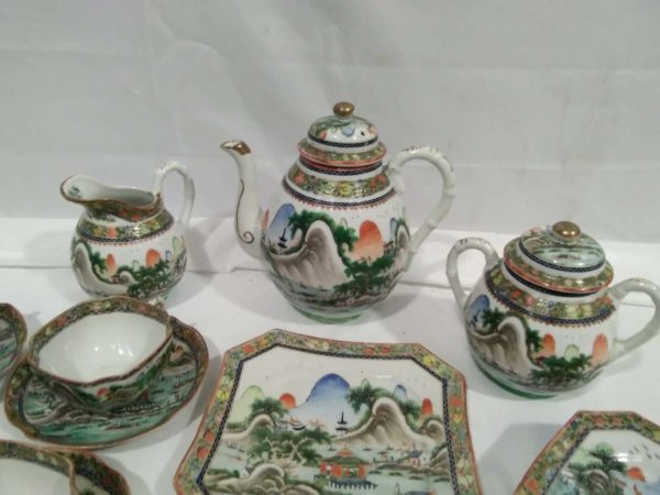 lot 201 Oriental tea set - Image 5