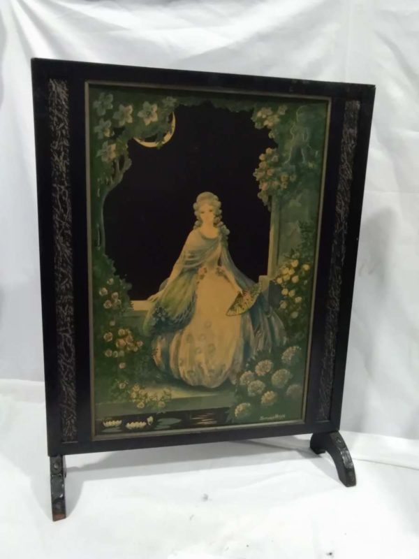 lot 208 wooden fire screen & retro magazine rack - Image 6