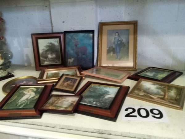 lot 209 quantity of framed pictures - Image 3