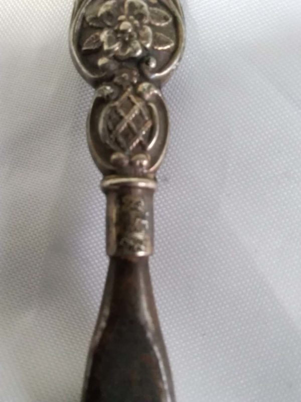 lot 221 2x antique sterling silver handled shoe horns - Image 8