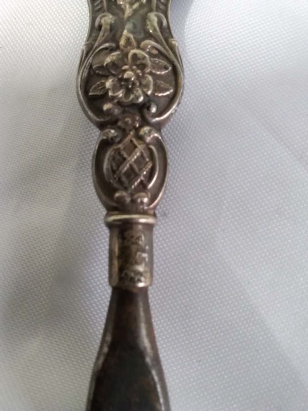 lot 221 2x antique sterling silver handled shoe horns - Image 7