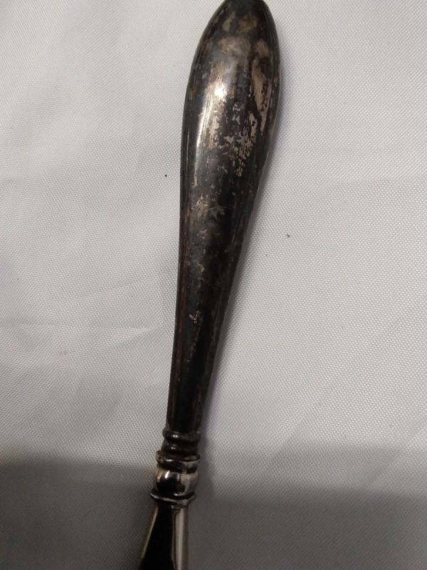 lot 221 2x antique sterling silver handled shoe horns - Image 5