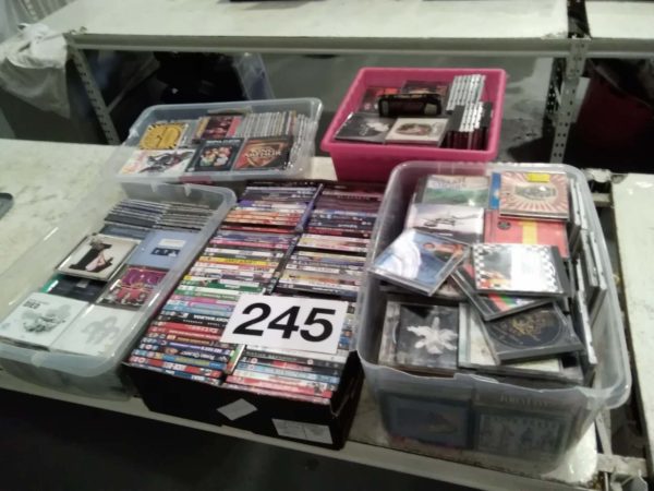 lot 245 4 x boxes of cd’s & 1 box of DVD’s - Image 5