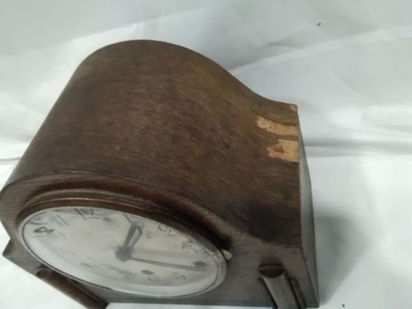 lot 314 vintage wooden mantel clock - Image 6