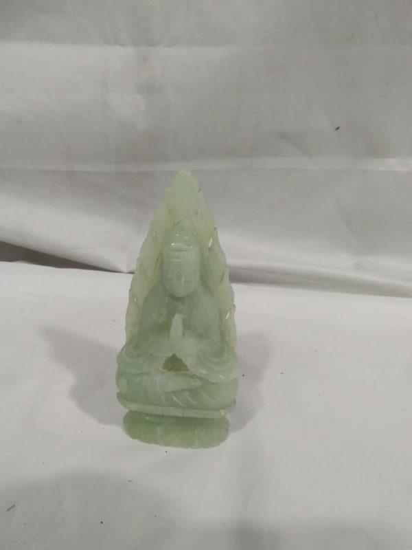 lot 315 carved jade buddha figurine approx 6″