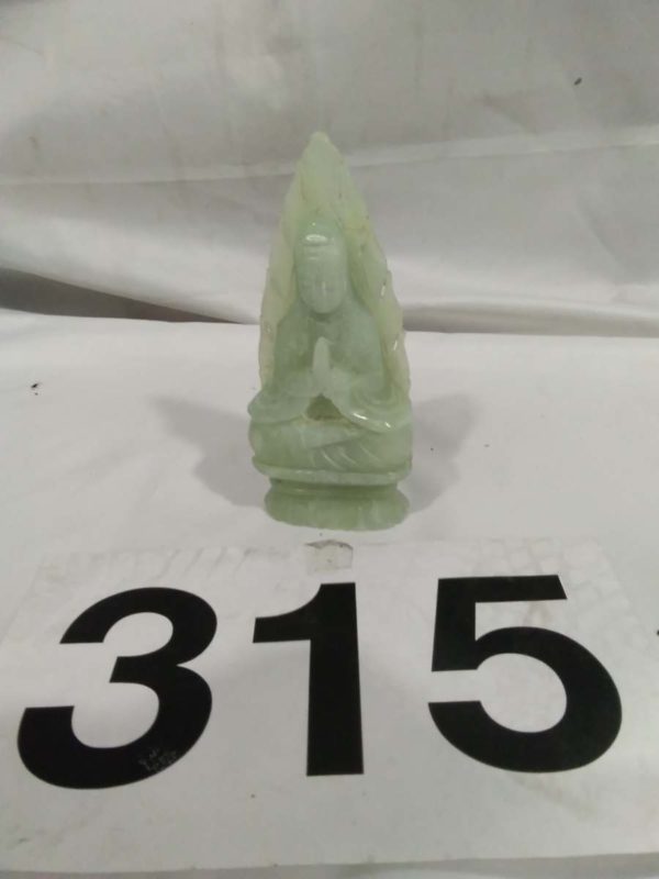 lot 315 carved jade buddha figurine approx 6″ - Image 2