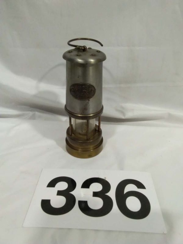 lot 336 miners presentation lamp engraved D Watkins Triple LVA winners 1977-1979