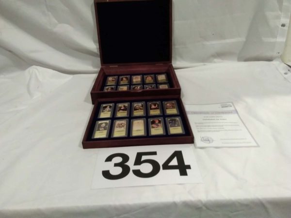 lot 354 Leonardo de Vinche complete set of bullion