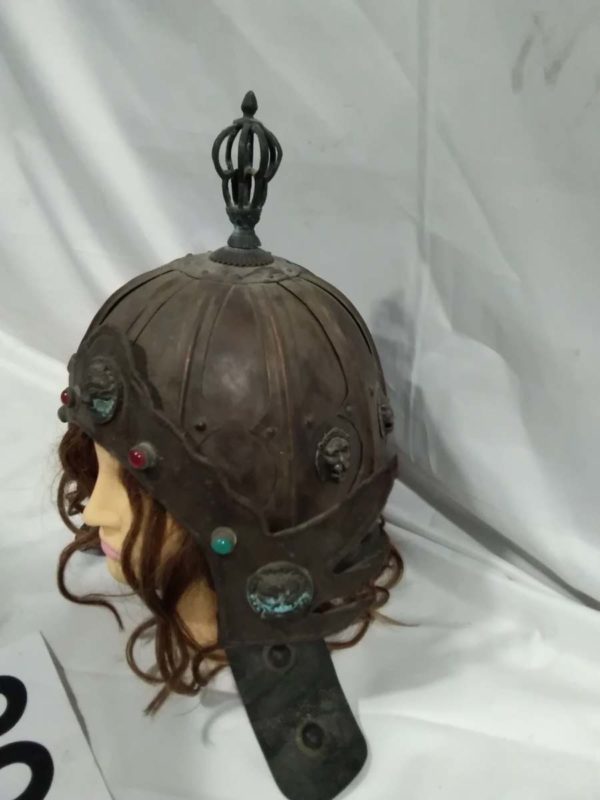 lot 391 collectable Reproduction Chinese warrior style helmet ( head not included) - Image 7