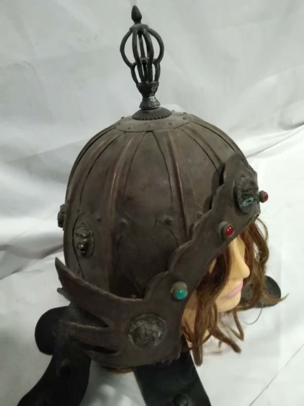 lot 391 collectable Reproduction Chinese warrior style helmet ( head not included) - Image 3