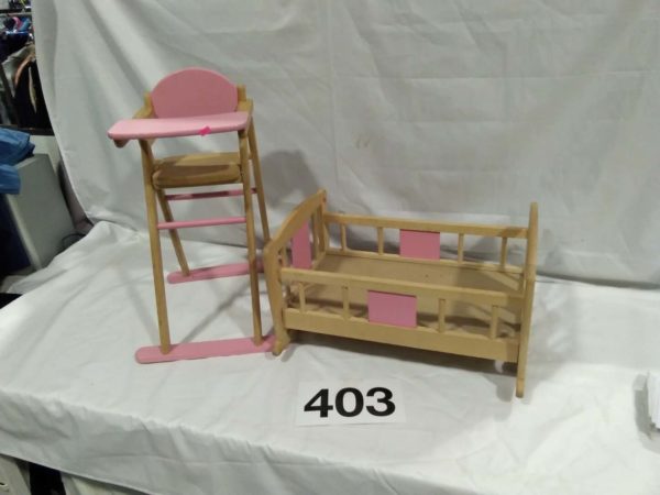 lot 403 various games, Dolls crib and highchair - Image 7