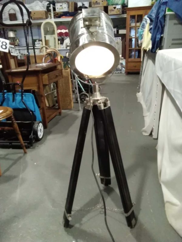 lot 404  Tripod lamp (lamp section needs tightening up) - Image 2