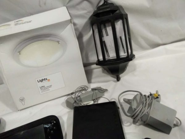 lot 405 Wii U controls, garden wall lantern & ceiling light - Image 6