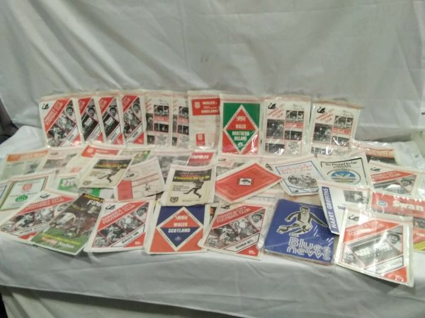 lot 406 Swansea & Wales football programmes