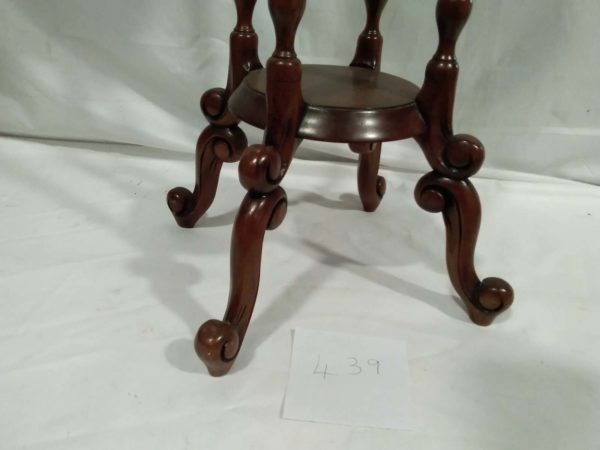 lot 439 Mahogany Jardinière /Plant Stand Barley Twist Leg - Image 6