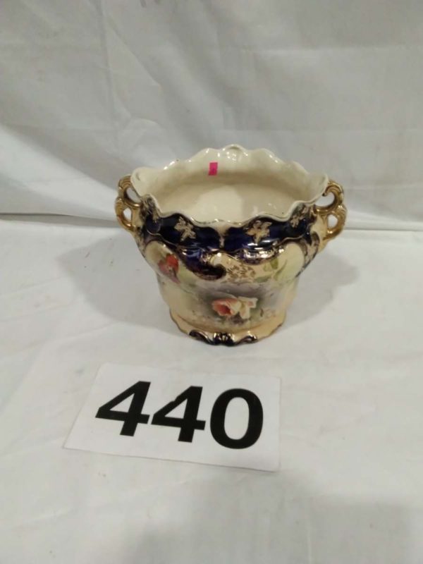 lot 440 Victorian Floral Plant Pot - Image 2