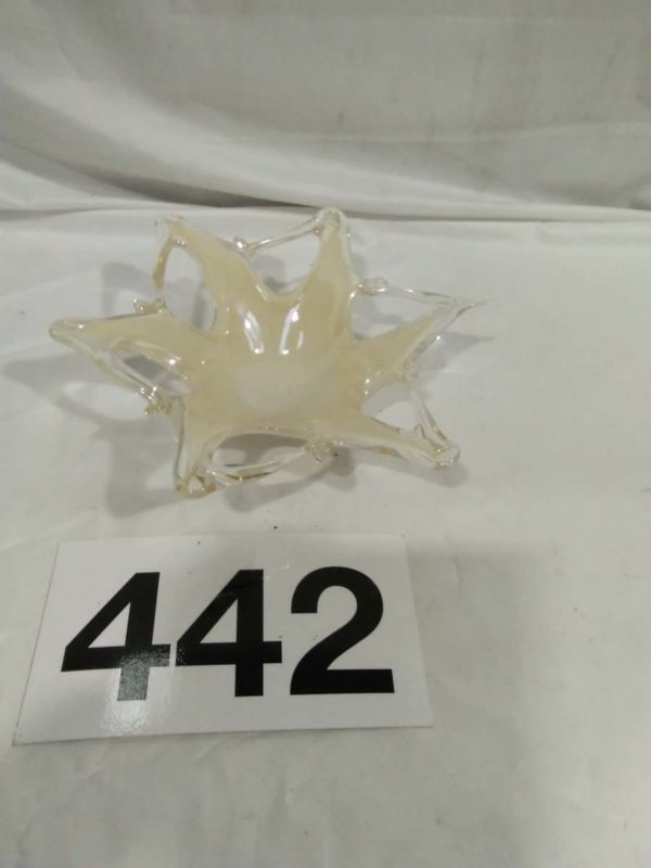 Lot 442 Italian Style Murano Glass Large Star Shaped Dish - Image 2