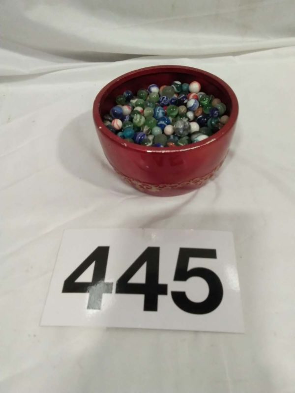 lot 445 Large  Quantity  of Marbles and Dish - Image 2