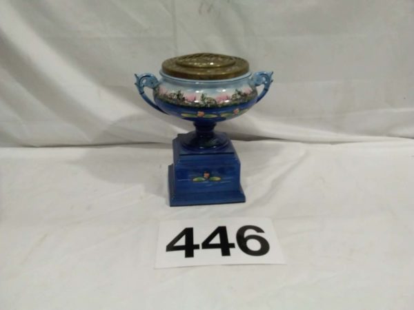 lot 446 Attractive Antique Ceramic Urn - Image 2