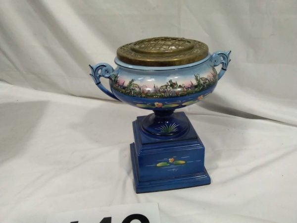 lot 446 Attractive Antique Ceramic Urn - Image 5