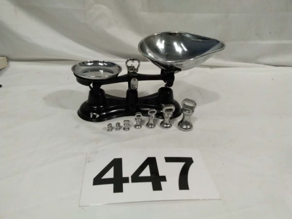 lot 447 Salter No. 56 Scales and Weights - Image 2