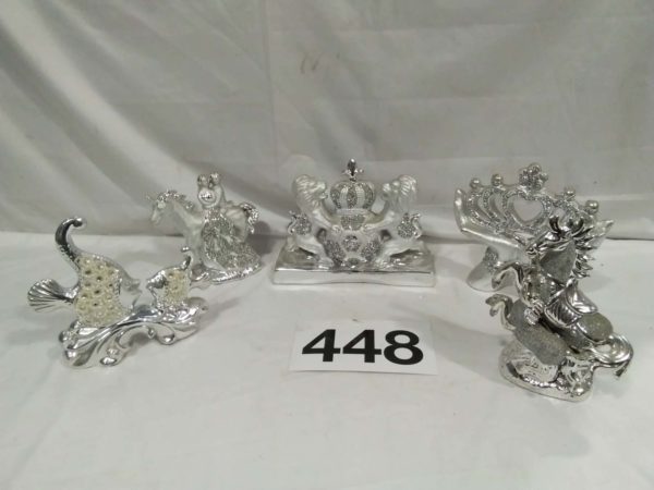 lot 448 5 Items of Bling Ornaments