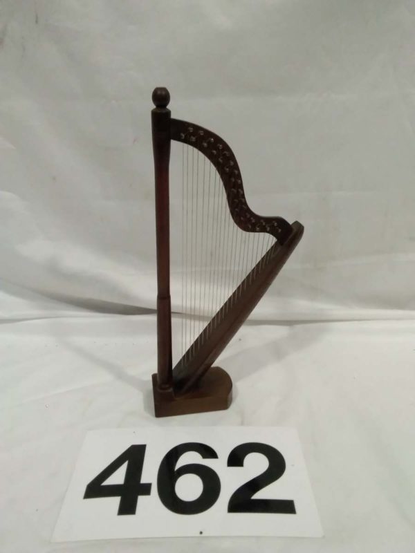 lot 462 Miniature Hand Made Harp - Image 2