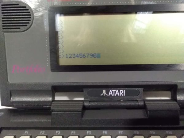 lot 510 Atari Portfolio 1989 Palm top Computer - Image 4